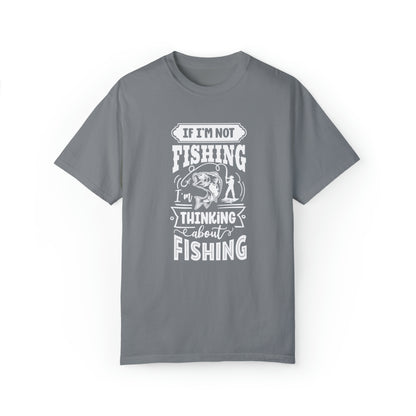 Camiseta Imaginando a cada elenco: 'Si no estoy pescando, estoy pensando en pescar'