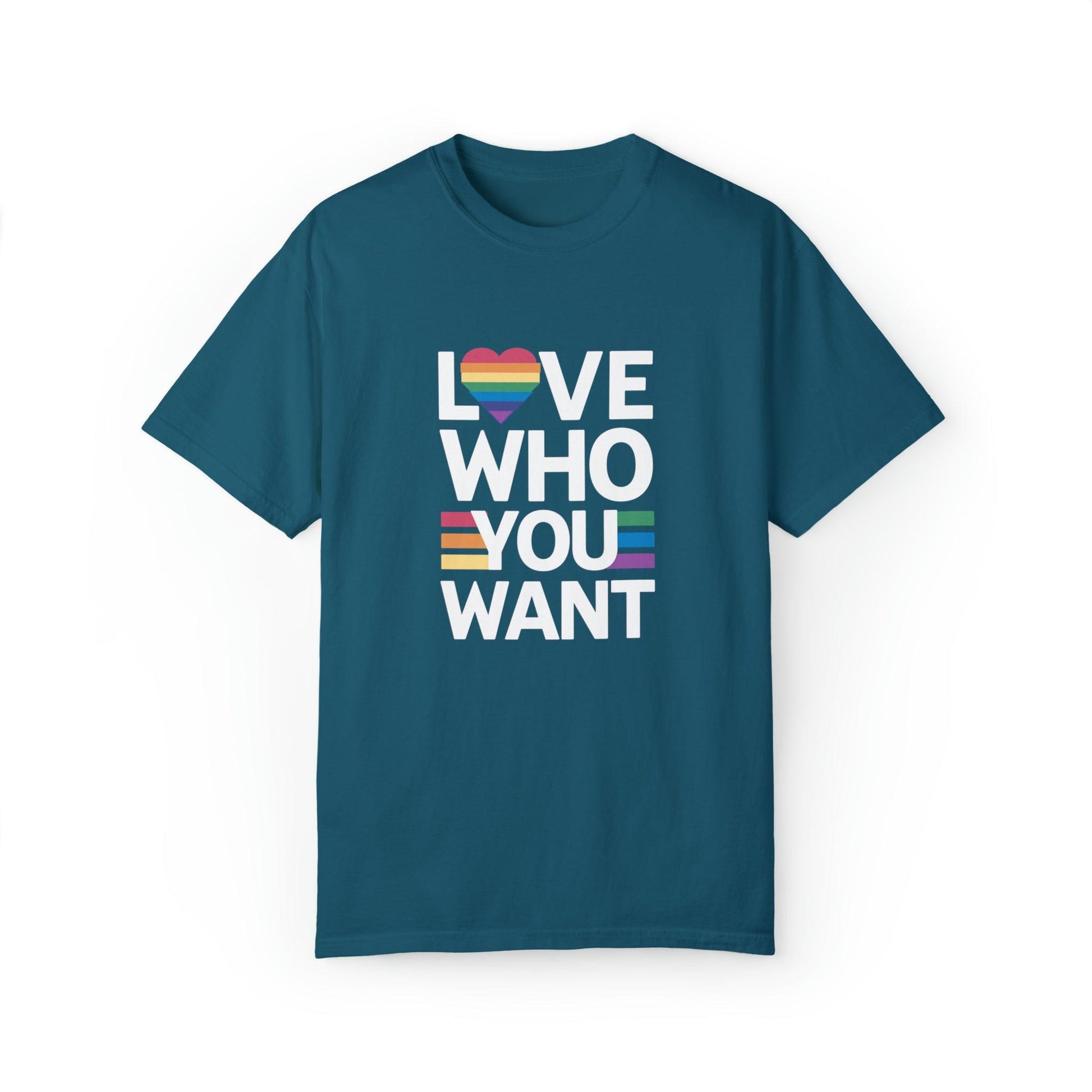 Empowering Diversity: 'Love Who You Want' Expressive T-Shirt - Pandaize