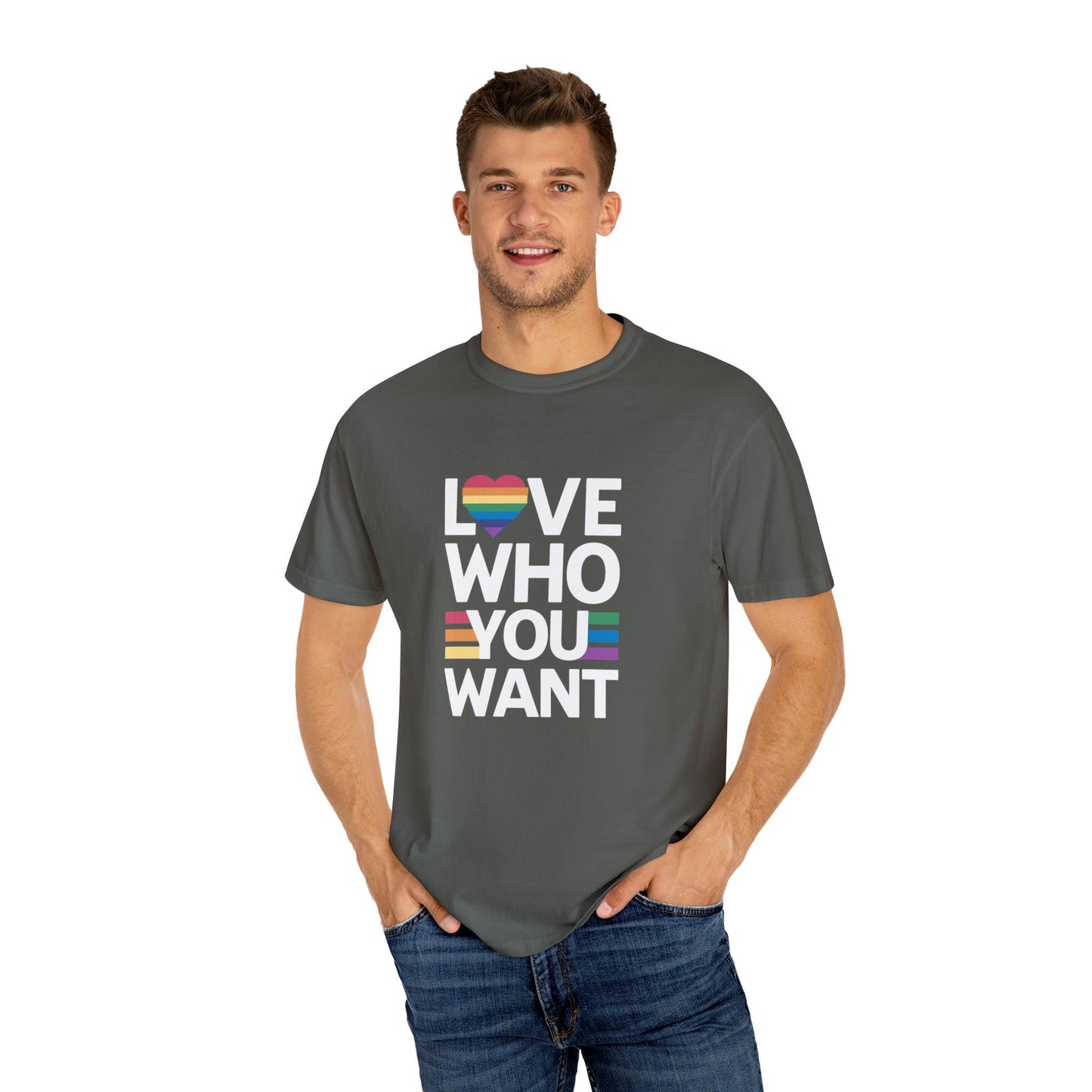 Empowering Diversity: 'Love Who You Want' Expressive T-Shirt - Pandaize