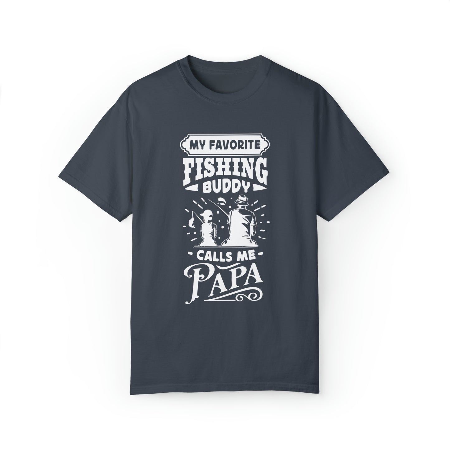 "Cherished Fishing Companion: My Little One Calls Me Papa" T-Shirt