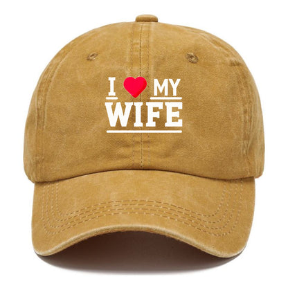 i love my wife Hat