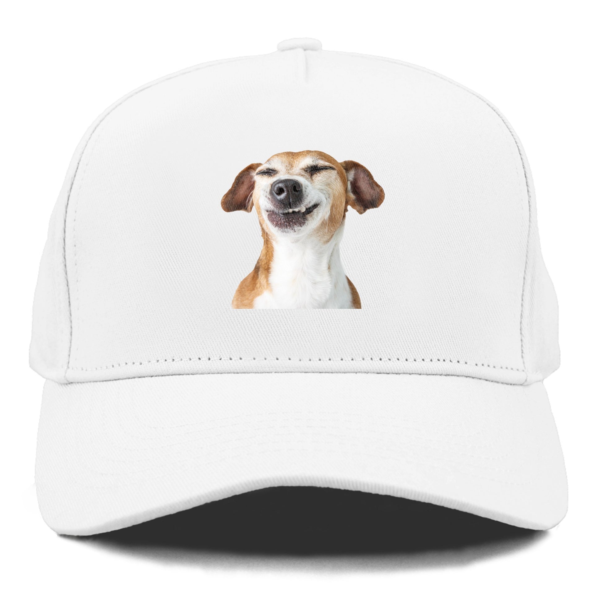 Joyful Jack Russell Terrier with a beaming, toothy smile Hat