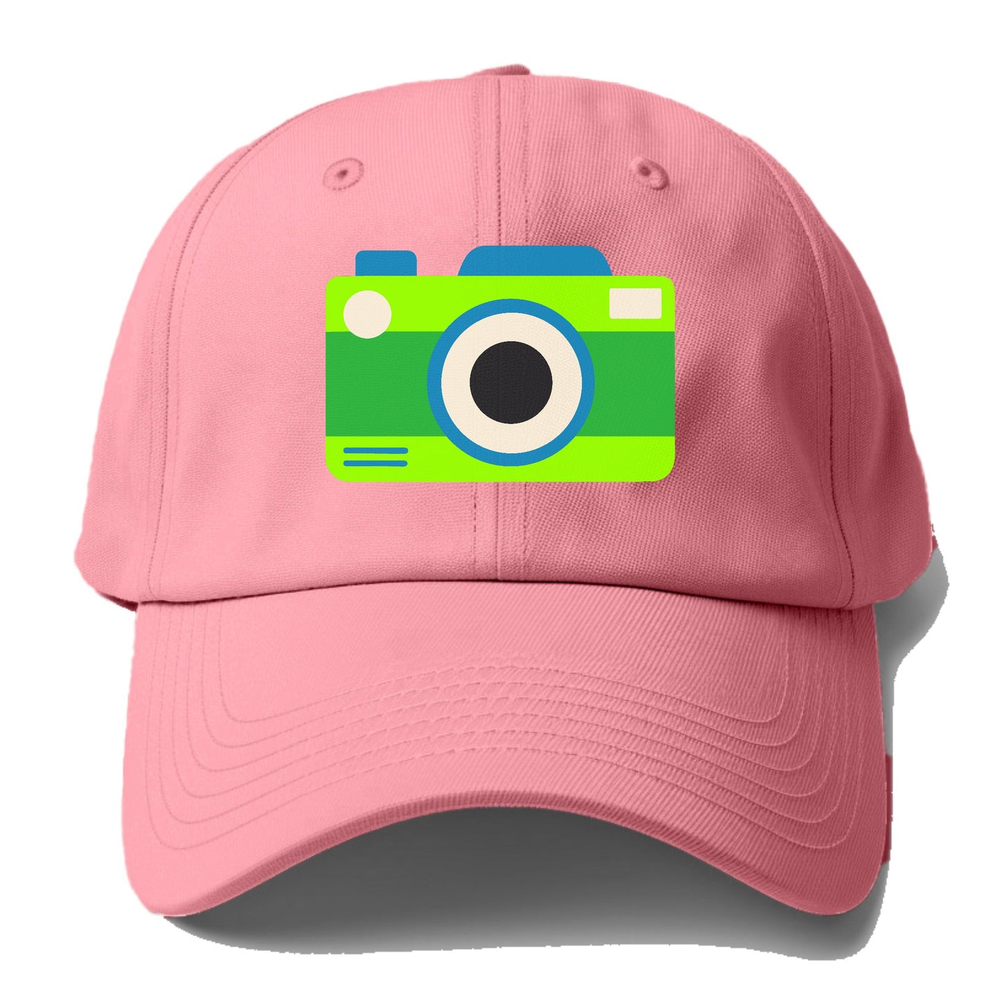 Retro 80s Camera Green Hat