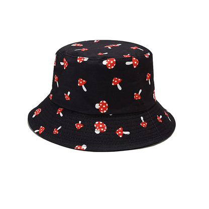 Pandaize Sombrero de cubo reversible con estampado unisex de doble cara 