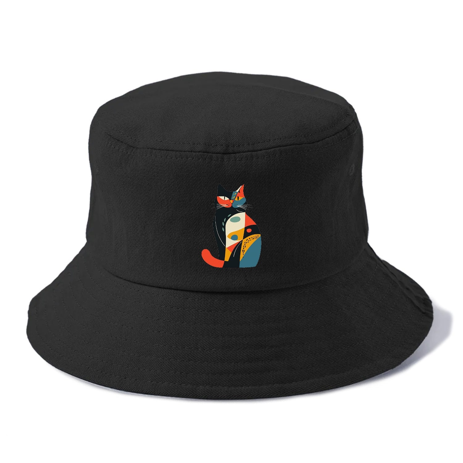 Abstract Elegance Colorful Cat Hat