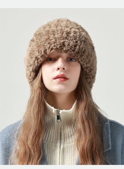 Gorro de punto blanco Pandaize para mujer: mantente abrigado y elegante en invierno