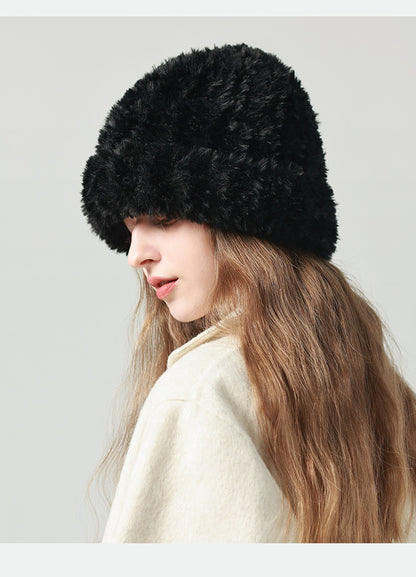 Gorro de punto blanco Pandaize para mujer: mantente abrigado y elegante en invierno