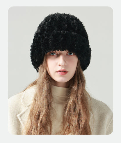 Gorro de punto blanco Pandaize para mujer: mantente abrigado y elegante en invierno