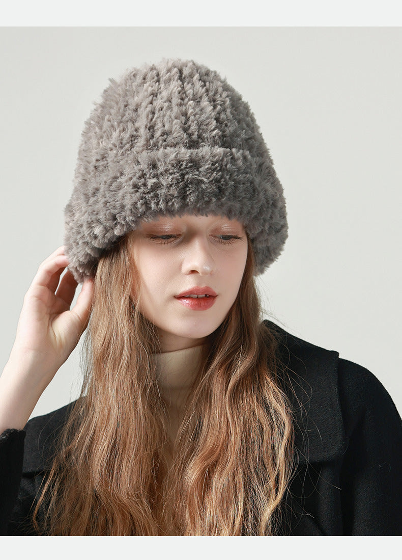 Gorro de punto blanco Pandaize para mujer: mantente abrigado y elegante en invierno