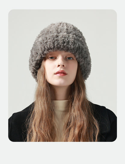 Gorro de punto blanco Pandaize para mujer: mantente abrigado y elegante en invierno