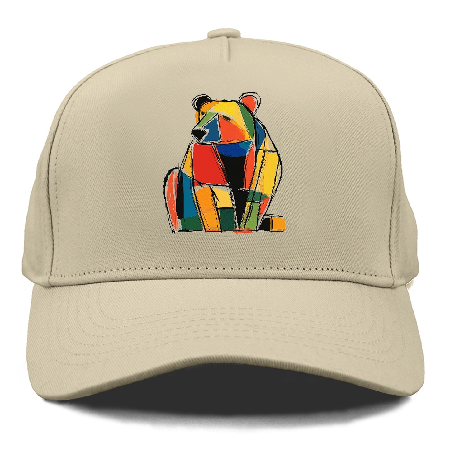 Colorful Abstract Bear Hat