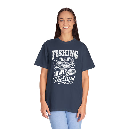 Reel in Tranquility: Fishing Therapy T-Shirt