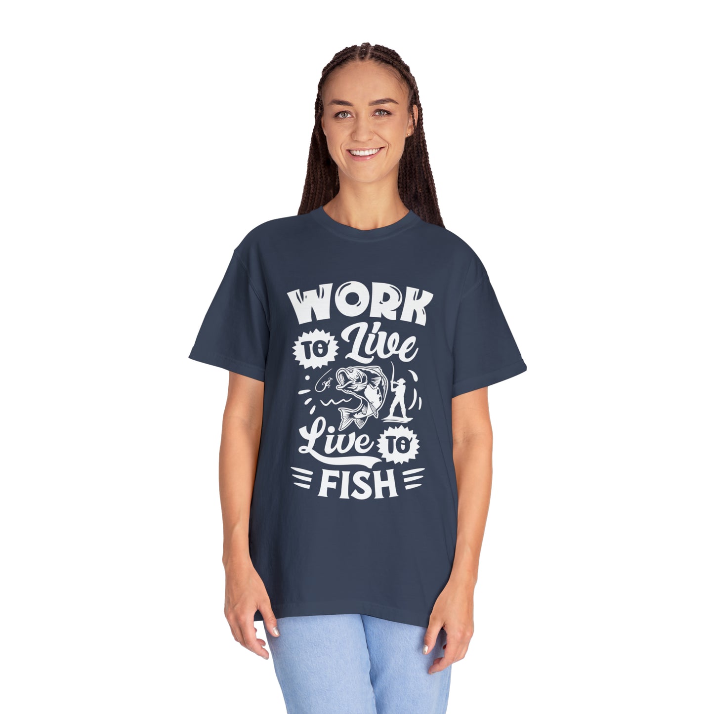 Fisherman's Life: Work to Live, Live to Fish T-Shirt