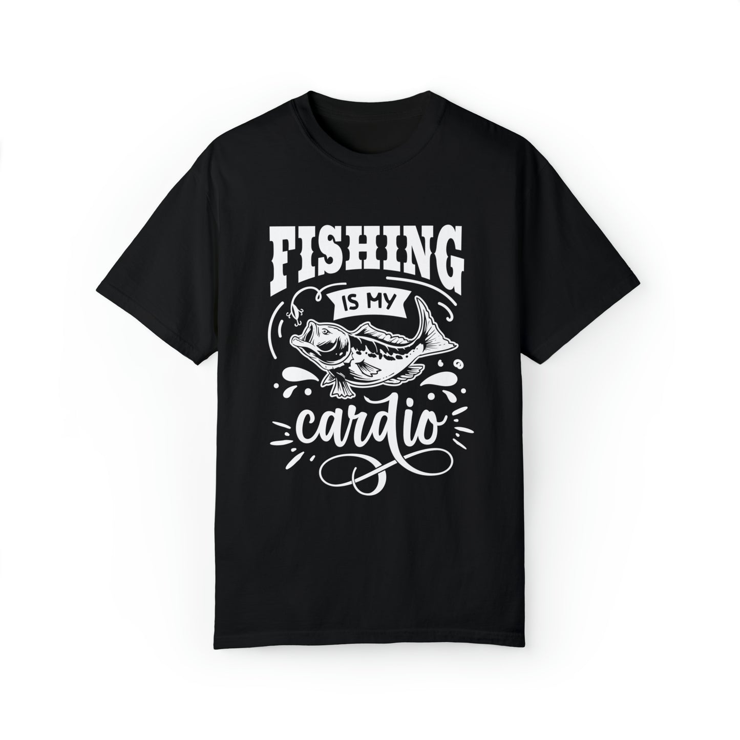 ¡Disfruta de la diversión con nuestra camiseta Fishing is my Cardio!