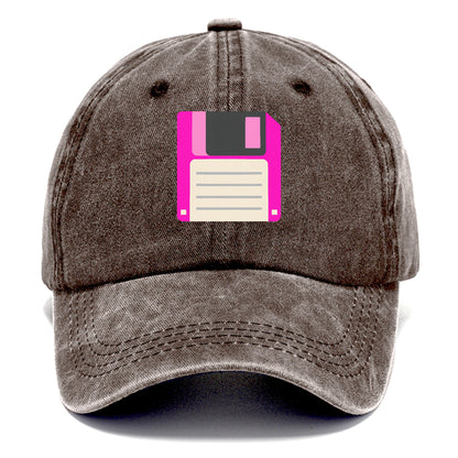 Retro 80s Floppy Disk Pink Hat