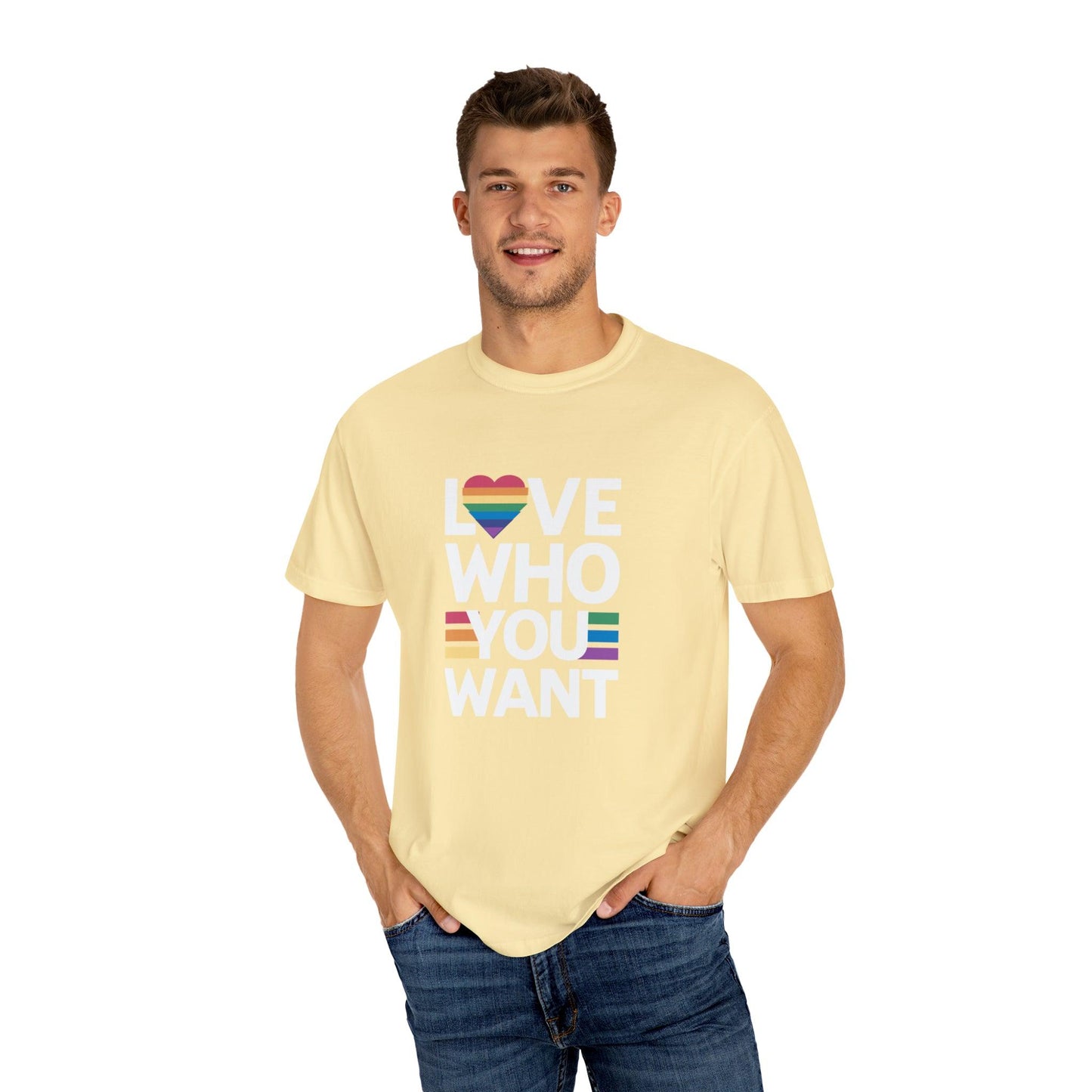 Empowering Diversity: 'Love Who You Want' Expressive T-Shirt - Pandaize