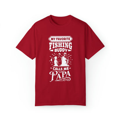 "Cherished Fishing Companion: My Little One Calls Me Papa" T-Shirt