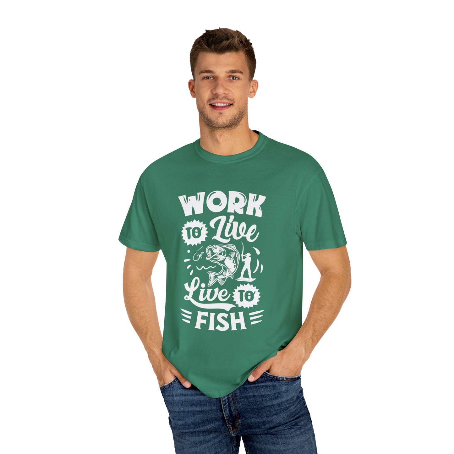 Fisherman's Life: Work to Live, Live to Fish T-Shirt