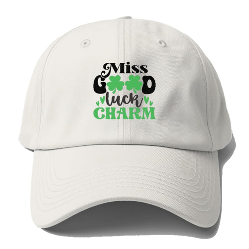 Miss Good Luck Charm Baseball Cap For Big Heads