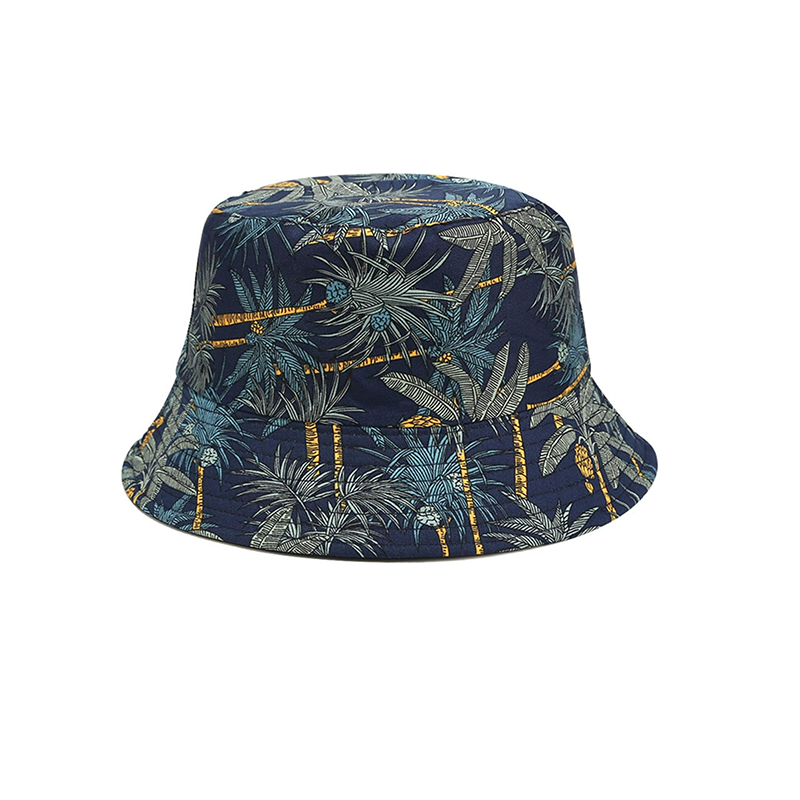 Pandaize Unisex Print Double-Side-Wear Reversible Bucket Hat