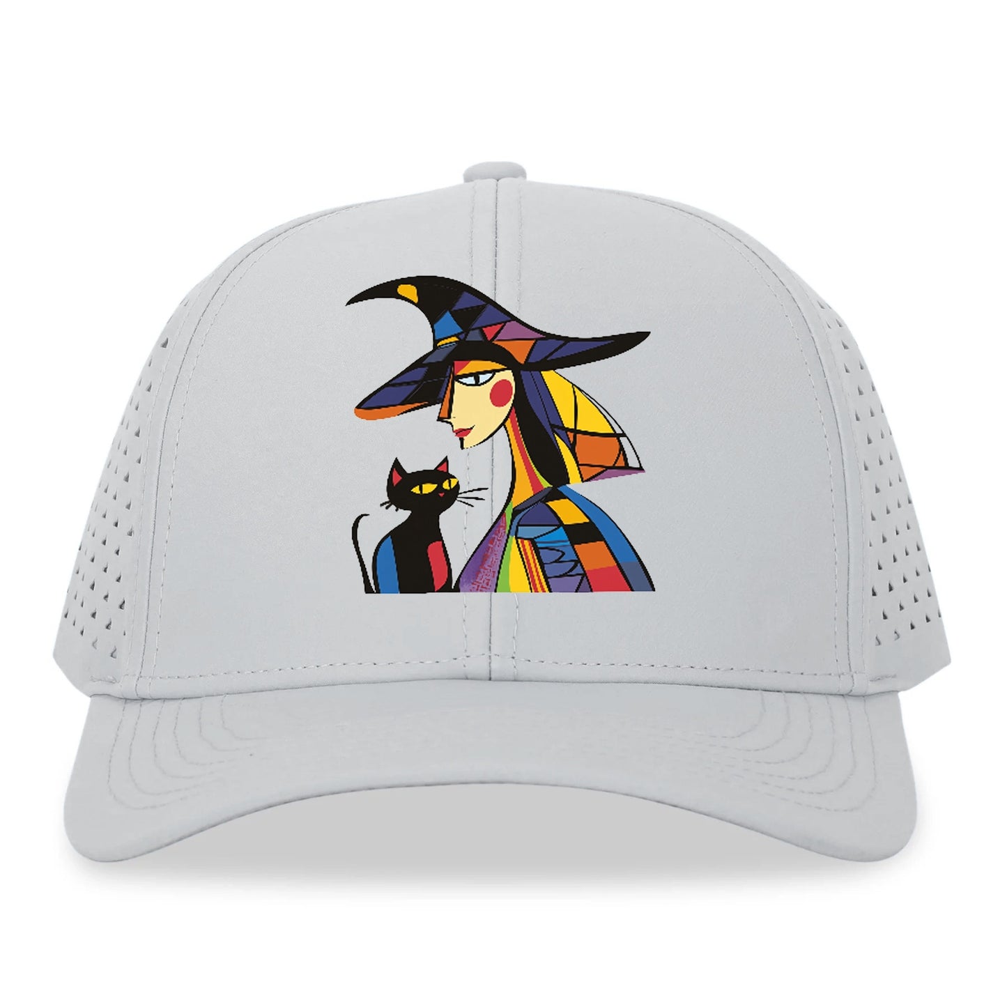 Stylized Witch with Cat Hat