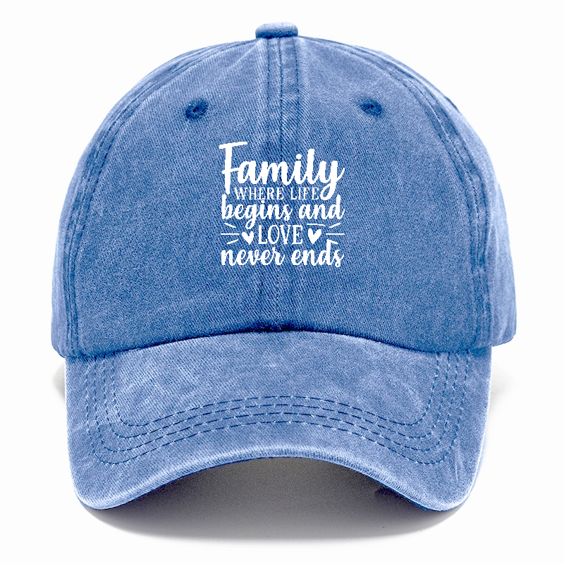 Family where life begins Hat