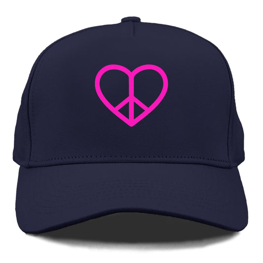 Retro 80s Heart Peace Sign Hat