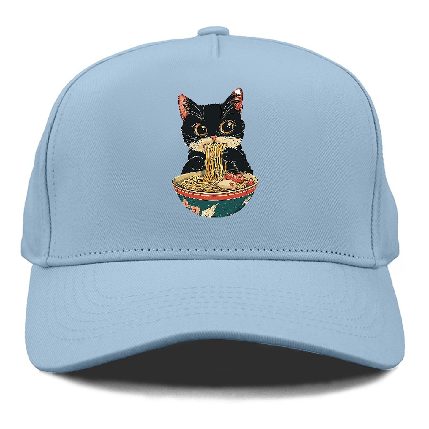 Cat Eating Noodles Hat