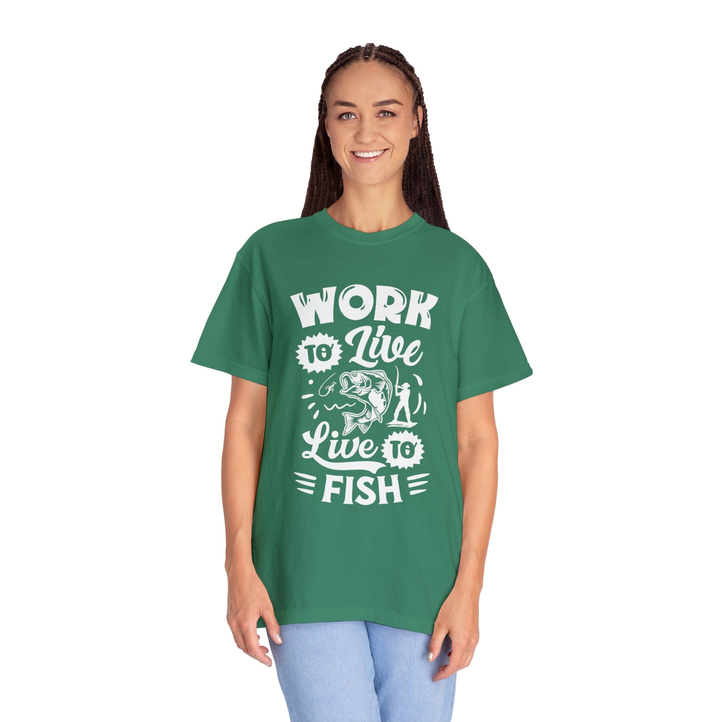 Fisherman's Life: Work to Live, Live to Fish T-Shirt