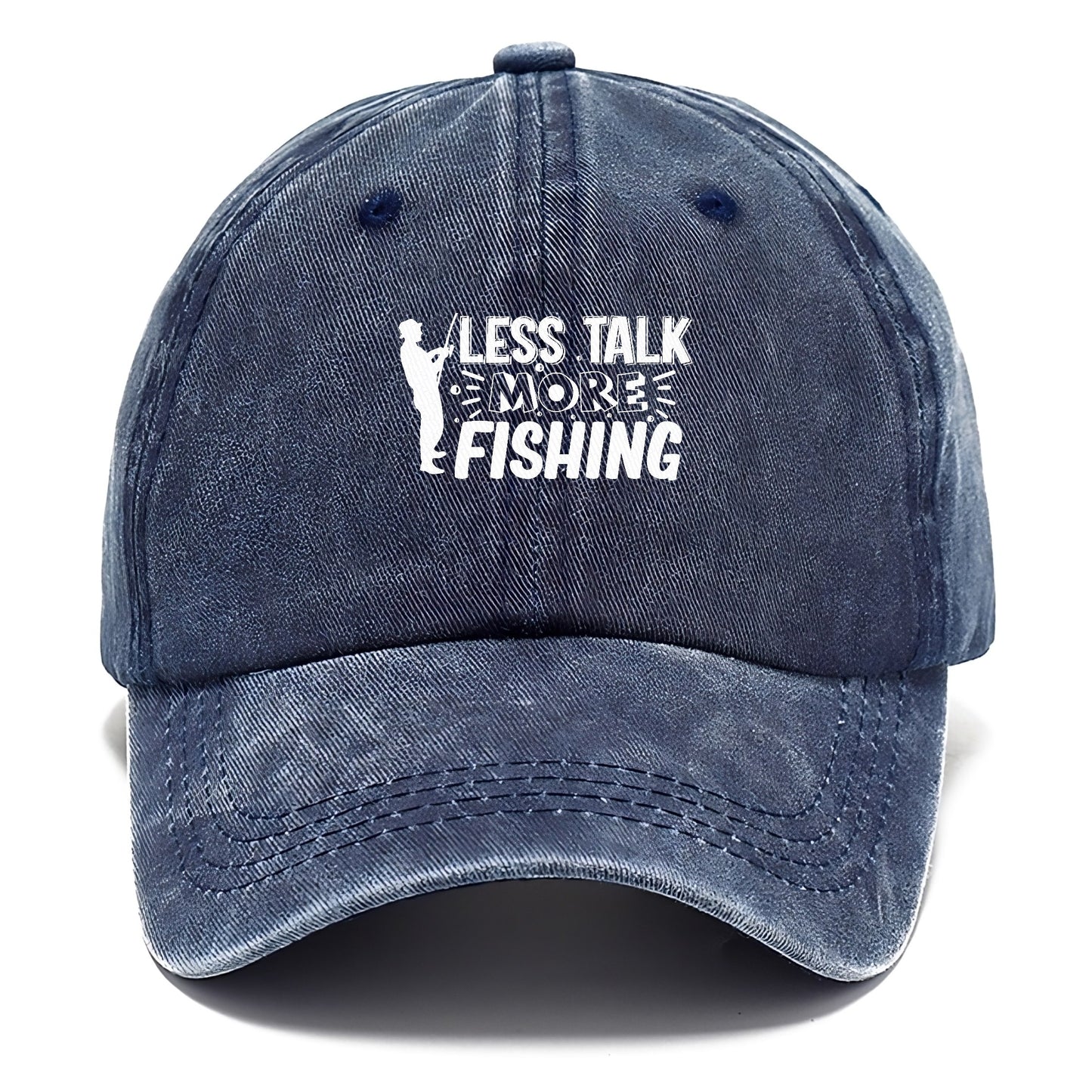 less talk more fishing Hat