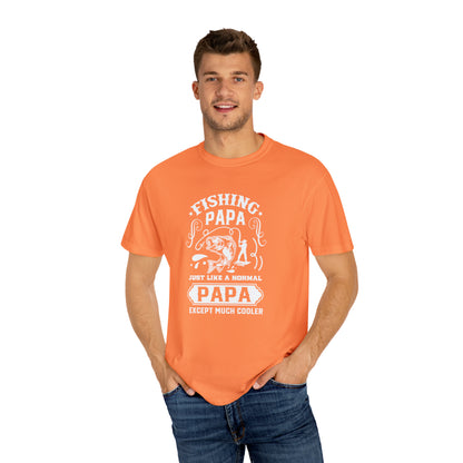 Fishing papa just like a normal papa except much cooler T-shirt