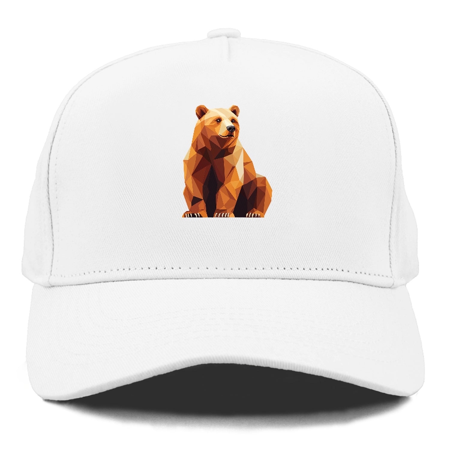 Geometric Bear in Rest Hat