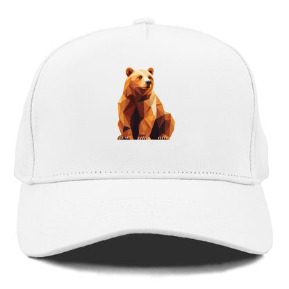 Geometric Bear in Rest Hat