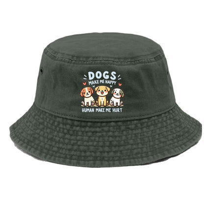 Dogs Make Me Happy Hat