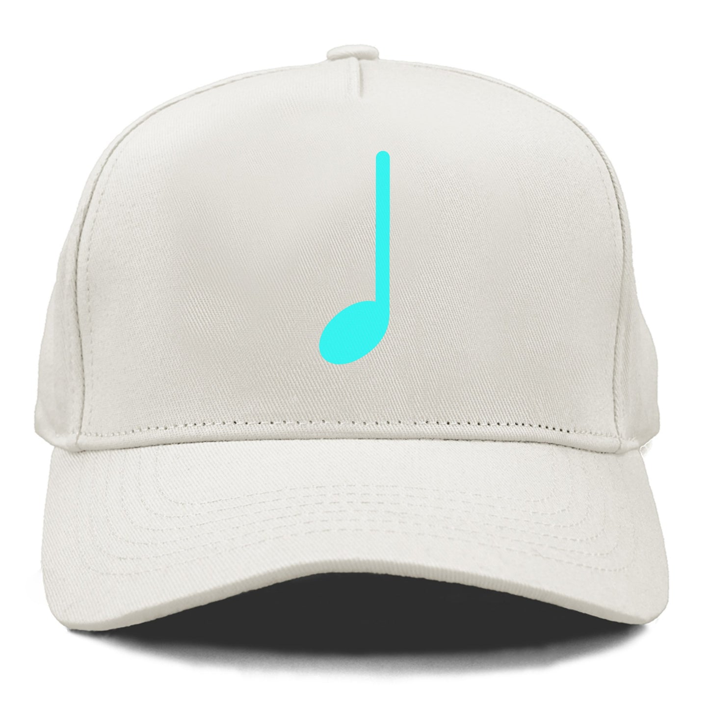 Retro 80s Music Note Blue Hat