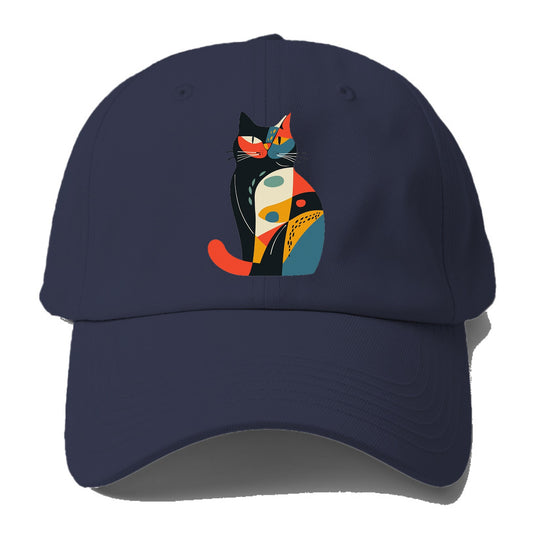 Abstract Elegance Colorful Cat Hat