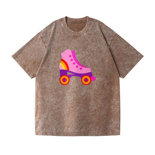 Retro 80s Roller Skate Pink Vintage T-shirt