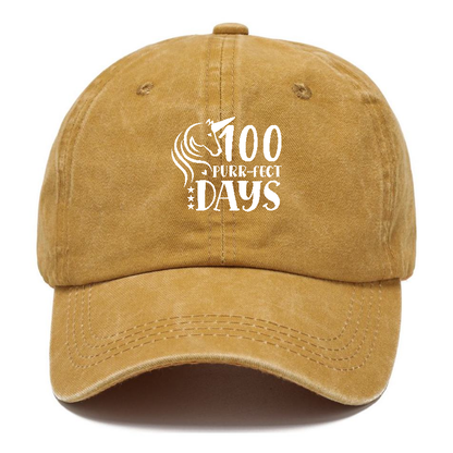 100 purr fect days Hat