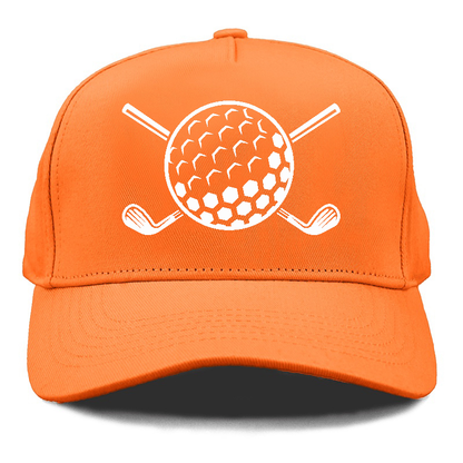 Golf Ball And Clubs Hat