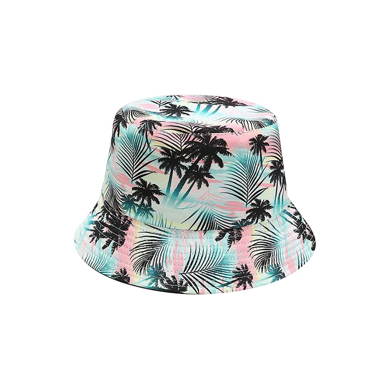 Pandaize Sombrero de cubo reversible con estampado unisex de doble cara 