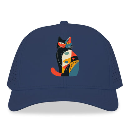 Abstract Elegance Colorful Cat Hat