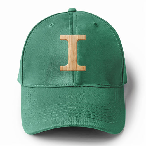 Letter I Solid Color Baseball Cap