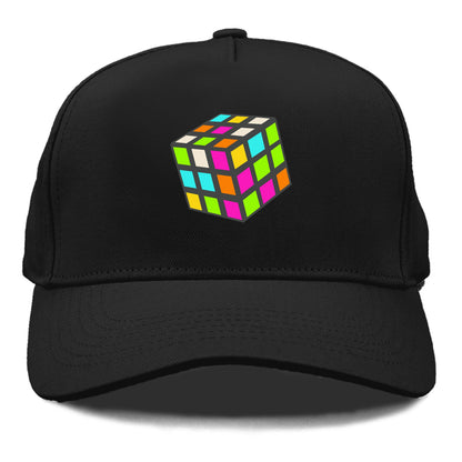 Retro 80s Rubik's Cube Hat