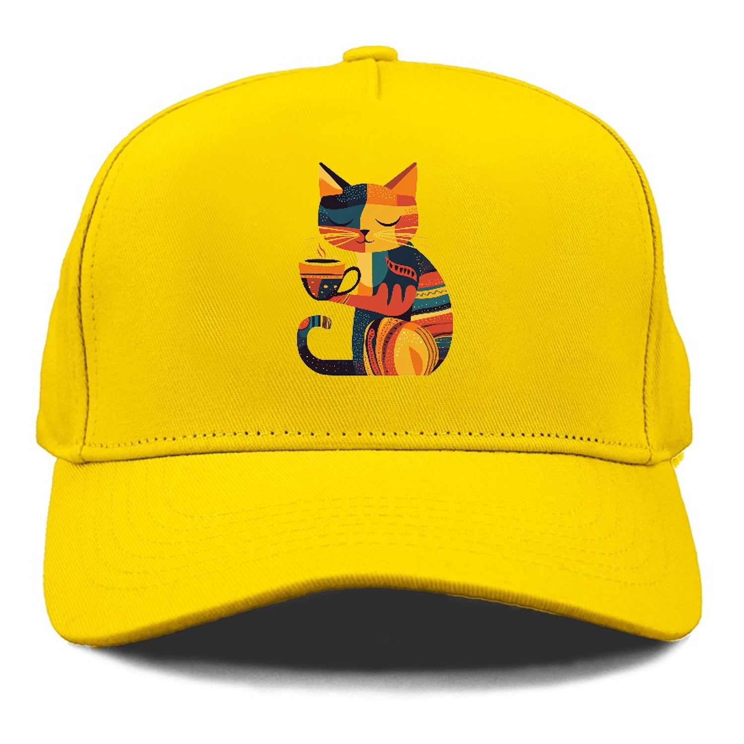 Coffee Time Cat Hat