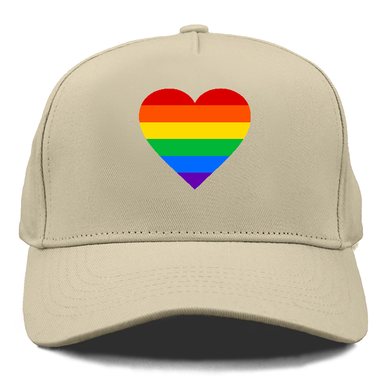 raindow heart Hat