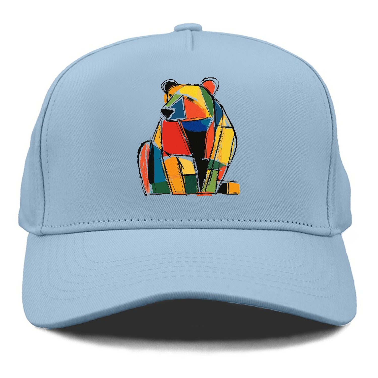 Colorful Abstract Bear Hat