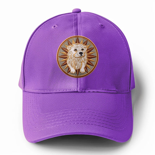 I Love The Dog Solid Color Baseball Cap