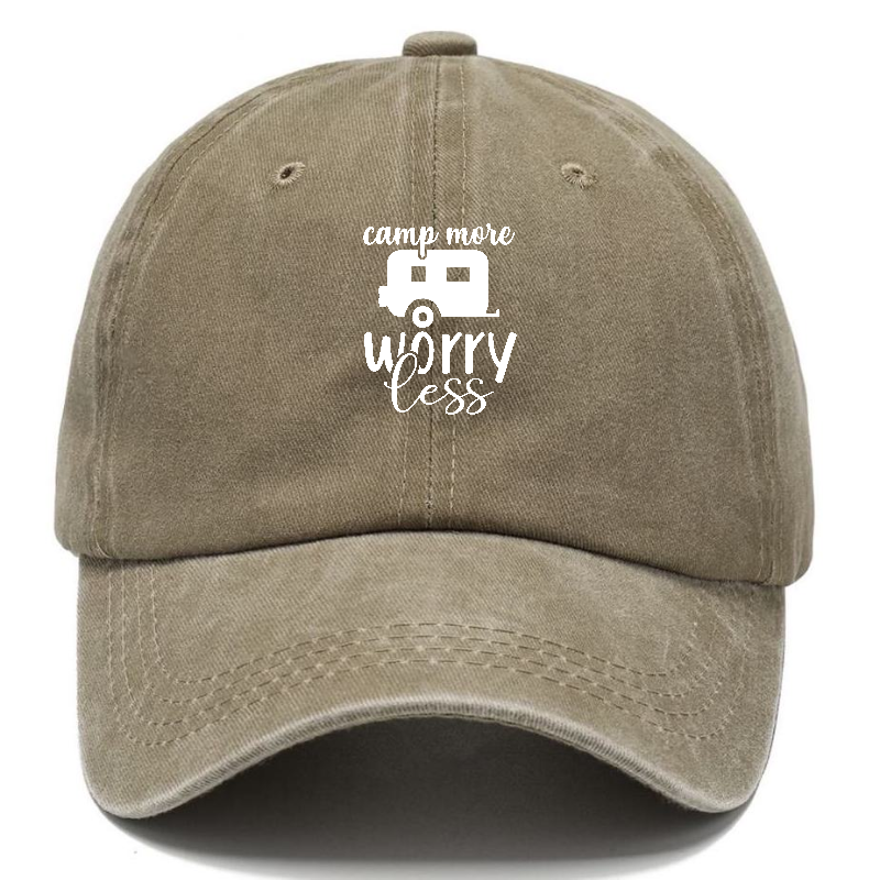 Camp more worry less Hat