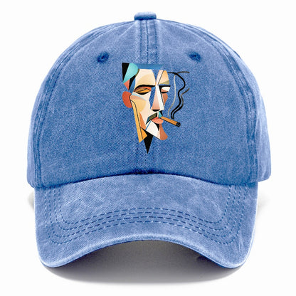 Abstract Smoking Man Hat