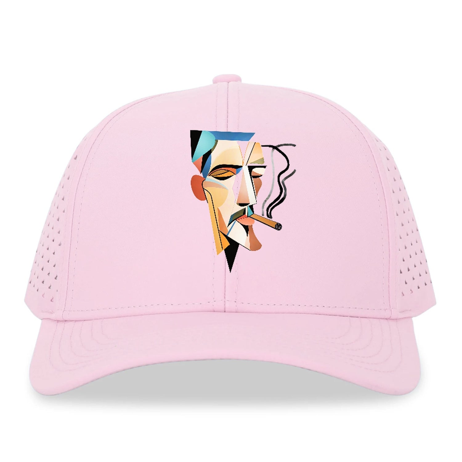 Abstract Smoking Man Hat